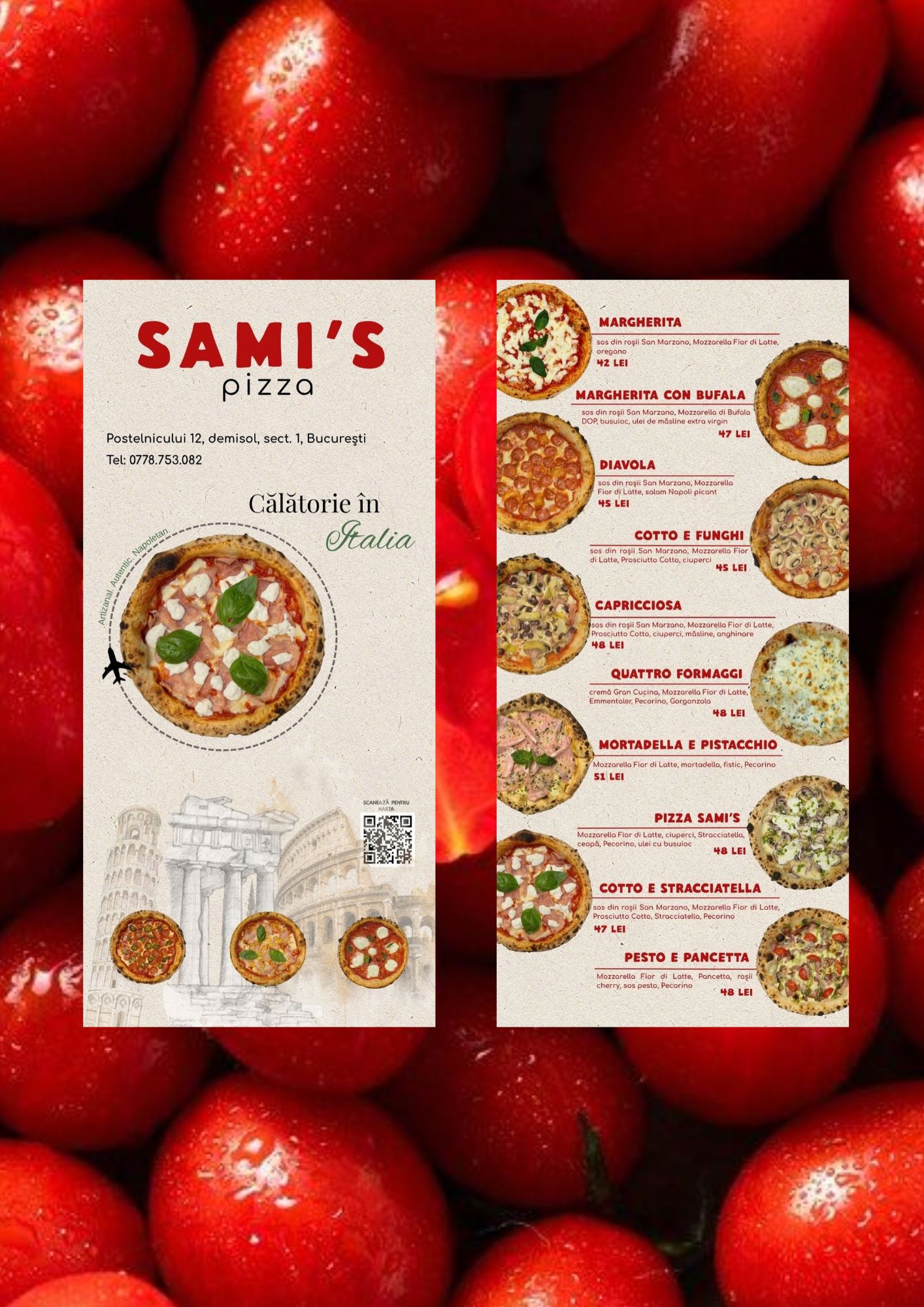 Flyer print Sami's Pizza